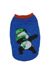Dark Blue Panda Big T-shirt Sax Panda Orta Büyük Irklar 3XL - Thumbnail