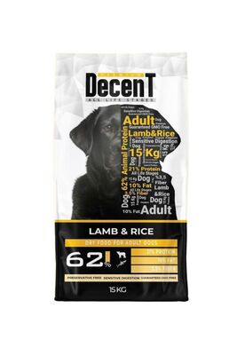 Decent - Decent Kuzulu Yetişkin Köpek Maması 15 Kg