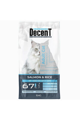 Decent - Decent Sensitive Cat Yetişkin Somonlu Kedi Maması 15 Kg