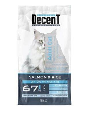 Decent - Decent Somonlu Yetişkin Kedi Maması 1,5 Kg