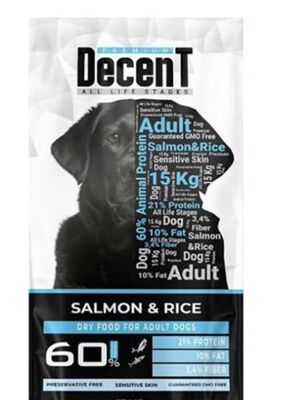 Decent - Decent Somonlu Yetişkin Köpek Maması 3 Kg