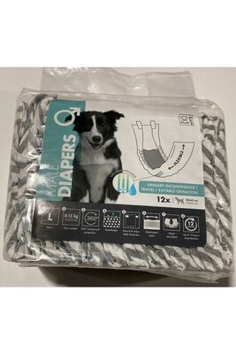 Mpets - Dıapers Erkek Köpekler Için Külot XL 12 li