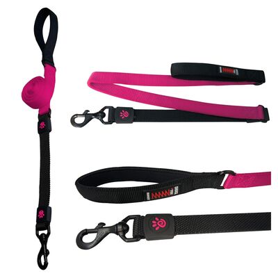 DOCO - Doco Bungeee Şok Emici Gezdirme Kayışı 2X120 Cm Pembe