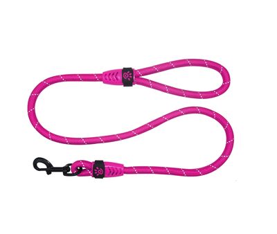 DOCO - Doco Köpekler İçin Fitil Gezdirme Reflektörlü Tasması 50Cm - 1,3Cm Pembe