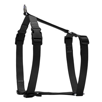 Doggie - Doggie Ayarlı Dokuma Göğüs Tasması 2X55-70Cm Siyah
