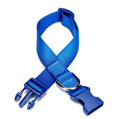 Doggie - Doggie Klasik Dokuma Boyun Tasması 3X45-60Cm Mavi