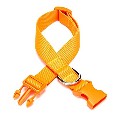 Doggie - Doggie Klasik Dokuma Boyun Tasması 3X45-60Cm Turuncu