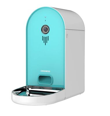 Dogness - Dogness Smart Cam Feeder Wifi Hd Kameralı Akıllı Otomatik Kedi Köpek Mama Kabı 6 LT Turkuaz