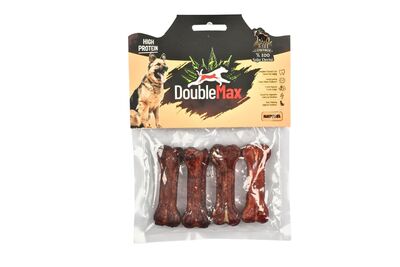 DoubleMax - DoubleMax Barbekülü Press Kemik Köpek Ödülü 7 Cm - 4'Lü