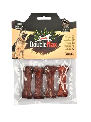 DoubleMax - DoubleMax Barbekülü Press Kemik Köpek Ödülü 7 Cm - 4'Lü