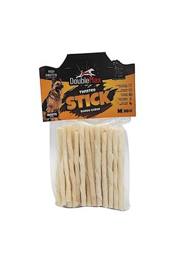 doublemax - Doublemax Burgu Twisted STİCK Beyaz Medium 50 Adet