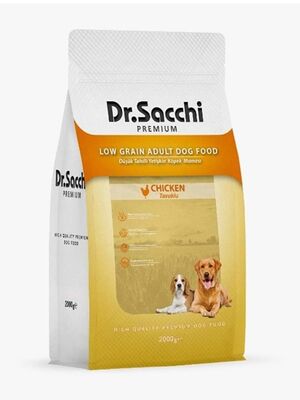 Dr. Sacchi - Dr.Sacchi Premium Düşük Tahıllı Tavuklu Yetişkin Köpek Maması 2 Kg