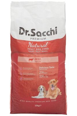 Dr. Sacchi - Dr Sacchi Premium Natural Beef Yetişkin Köpek Maması 15 kg