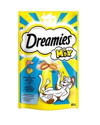Dreamies - Dreamies Kedi Ödülü Mix Somonlu Peynirli 60 Gr