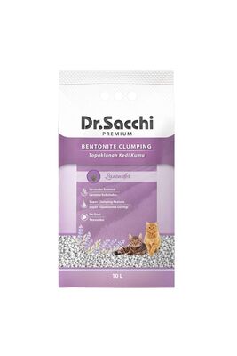 Dr. Sacchi - Dr.sacchi Lavanta Kokulu Bentonit Kedi Kumu 10 Lt