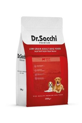 Dr. Sacchi - Dr.sacchi Premium Düşük Tahıllı Sığır Etli Yetişkin Köpek Maması 2 Kg