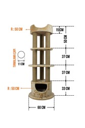 Dubai Tırmalamalı Kedi Evi - Thumbnail