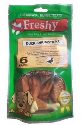 Freshy - Duck Drumsticks Ördek But Köpek Ödül Kemikleri 6 Adet 90 gr