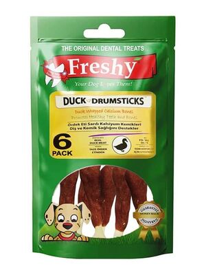 Freshy - Duck Drumsticks Ördek But Köpek Ödül Kemikleri 6 Adet 90 gr