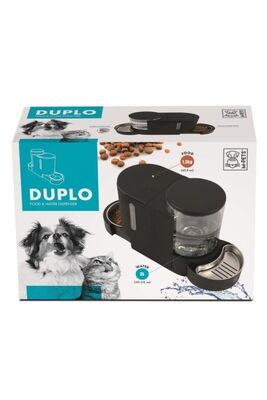 M Pets - Duplo Mama Ve Su Kabı Hazneli Black 3l/1.3kg 10530399