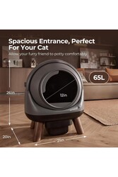 els pet Otomatik Koku Kontrollü Akıllı Kedi Tuvaleti 10 Kg Kedilere Kadar Uygundur - Thumbnail