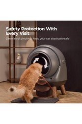 els pet Otomatik Koku Kontrollü Akıllı Kedi Tuvaleti 10 Kg Kedilere Kadar Uygundur - Thumbnail