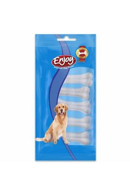 Enjoy - Enjoy Beyaz Pres Kemik Kopek Ödül 20/25 Gr 5 Li