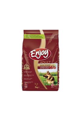 Enjoy - Enjoy Kuzu Etli Ve Pirinçli Yetişkin Köpek Maması 3kg