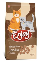 ENJOY Yetişkin Kediler İçin Tavuklu Tam ve Dengeli Kedi Maması 2 kg - Thumbnail