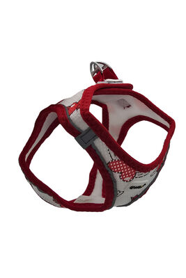 EWOX - Ewox Air Mesh Kalp Desenli Göğüs Tasması XL