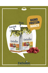 Exclusion Düşük Tahıllı Monoprotein Sığır Etli Ve Narlı Küçük Irk Yavru Köpek Maması 2 Kg - Thumbnail