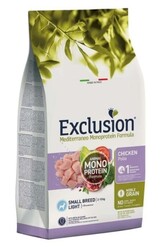 Exclusion Monoprotein Düşük Tahıllı Tavuklu Küçük Irk Light Köpek Maması 2 Kg - Thumbnail
