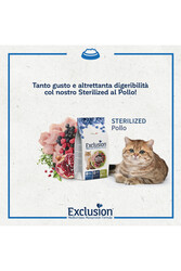 Exclusion Monoprotein Tavuklu Ve Narlı Düşük Tahıllı Kısırlaştırılmış Kedi Maması 12kg - Thumbnail