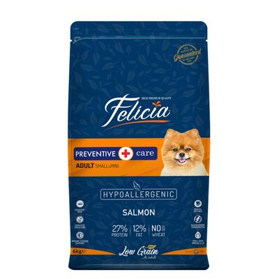 Felicia - Felicia Düşük Tahıllı Küçük Irk Somonlu Yetişkin Köpek Maması 6kg