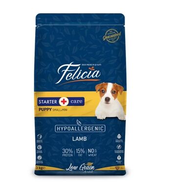 Felicia - Felicia Düşük Tahıllı Kuzulu Küçük/Orta Irk Yavru Köpek Maması 3 kg