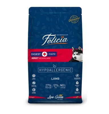 Felicia - Felicia Düşük Tahıllı Kuzulu Yetişkin Köpek Maması 15 kg