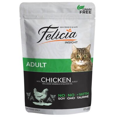 Felicia - Felicia Pouch Tahılsız Tavuklu Kedi Maması 85 gr