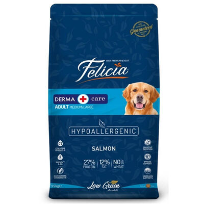 Felicia - Felicia Düşük Tahıllı Somonlu Yetişkin Köpek Maması 15 kg