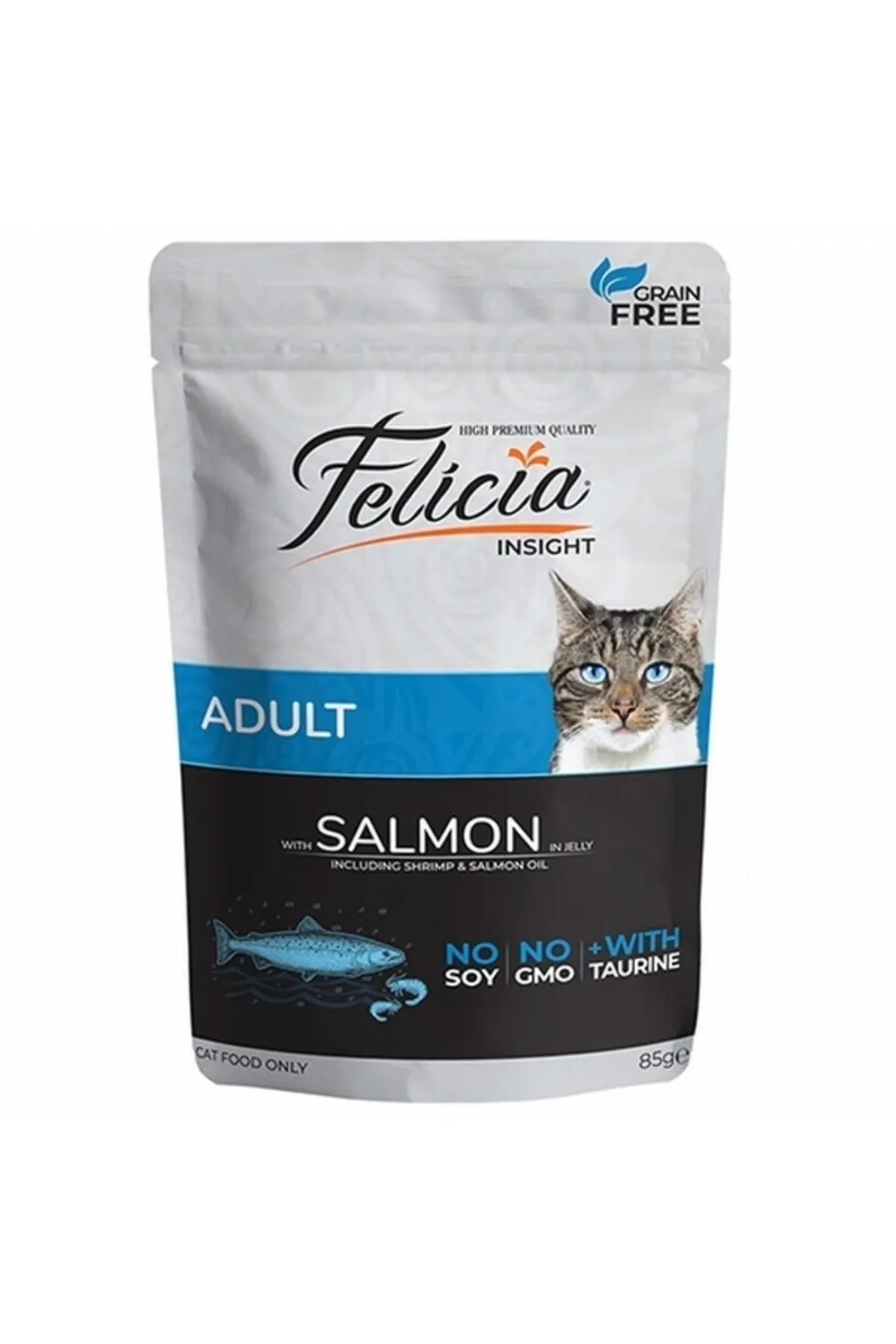 Felicia - Felicia Tahılsız Somon Balıklı Kedi Yaş Maması 85 Gr