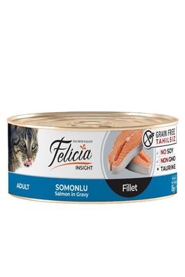 Felicia - Felicia Tahılsız Somonlu Fileto Yaş Kedi Konservesi 85 gr