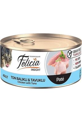 Felicia - Felicia Tahılsız Ton Balıklı Tavuklu Kıyılmış Kedi Konservesi 85 gr