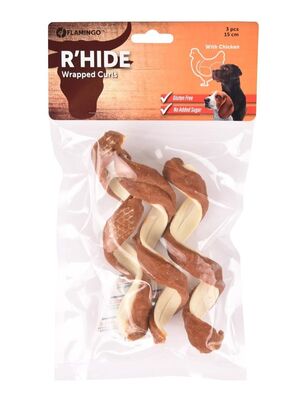 Flamingo - Flamingo R'hide Twisted Ördekli ve Tavuklu Glutensiz Köpek Ödül Maması 15 cm