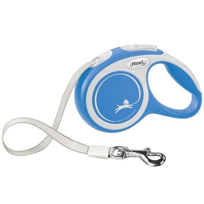 Flexi - Flexi New Comfort Otomatik Şerit Köpek Gezdirme Tasması L 50KG 5M Mavi