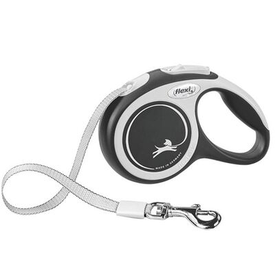 Flexi - Flexi New Comfort Otomatik Şerit Köpek Gezdirme Tasması L 50KG 5M Siyah