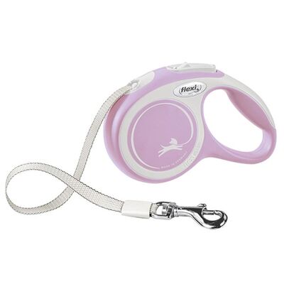 Flexi - Flexi New Comfort Otomatk Şerit Köpek Gezdirme Tasması Xs 12KG 3M Rose