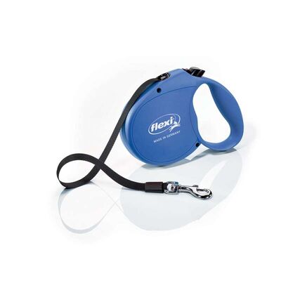 Flexi - Flexi Standard Otomatik İp Köpek Gezdirme Kayışı 5 Mt (Mavi) - Medıum