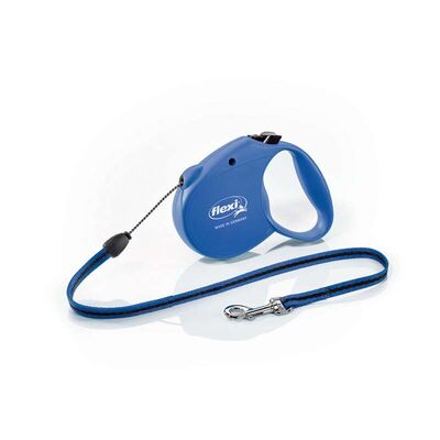 Flexi - Flexi Standard Otomatik İp Köpek Gezdirme Kayışı 5 Mt (Mavi) - Small