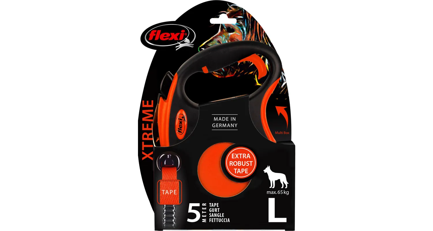 Flexi - Flexi Xtreme Otomatik Şerit Köpek Gezdirme Kayışı 5 Metre Large