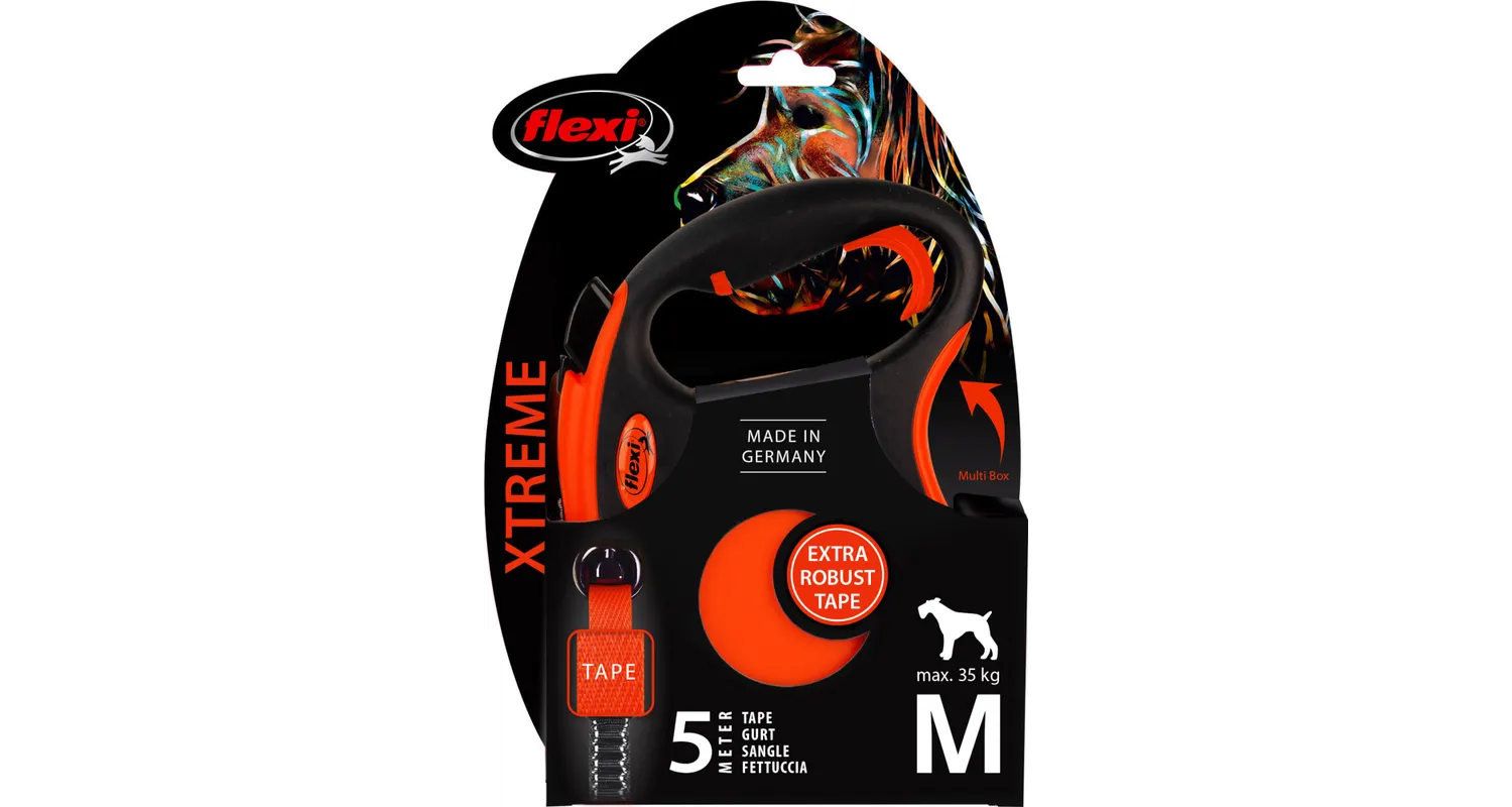 Flexi Xtreme Otomatik Şerit Köpek Gezdirme Kayışı 5 Metre Medıum - Thumbnail