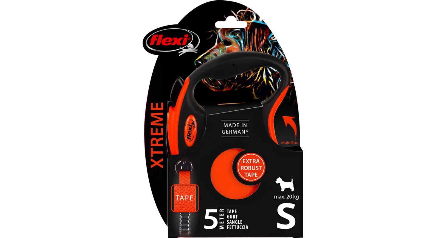 Flexi - Flexi Xtreme Otomatik Şerit Köpek Gezdirme Kayışı 5 Metre Small